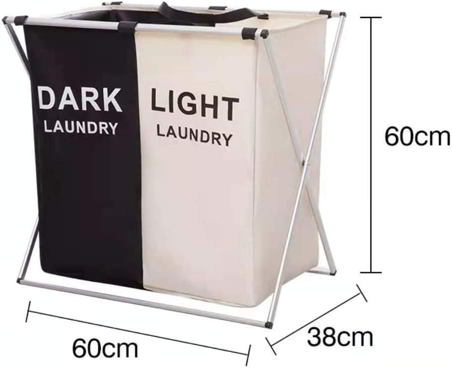 2/3 Grid Laundry Basket With Stand, Foldable Dirty Clothes Storage Hamper, Waterproof Home Laundry Basket, X Shape Foldable Dirty Laundry Basket, Collapsible Laundry Storage Organizer, Oxford Fabric Clothes Laundry Bag 2/3 Grid Laundry Basket With Stand, Foldable Dirty Clothes Storage Hamper, Waterproof Home Laundry Basket, X Shape Foldable Dirty Laundry Basket, Collapsible Laundry Storage Organizer, Oxford Fabric Clothes Laundry Bag